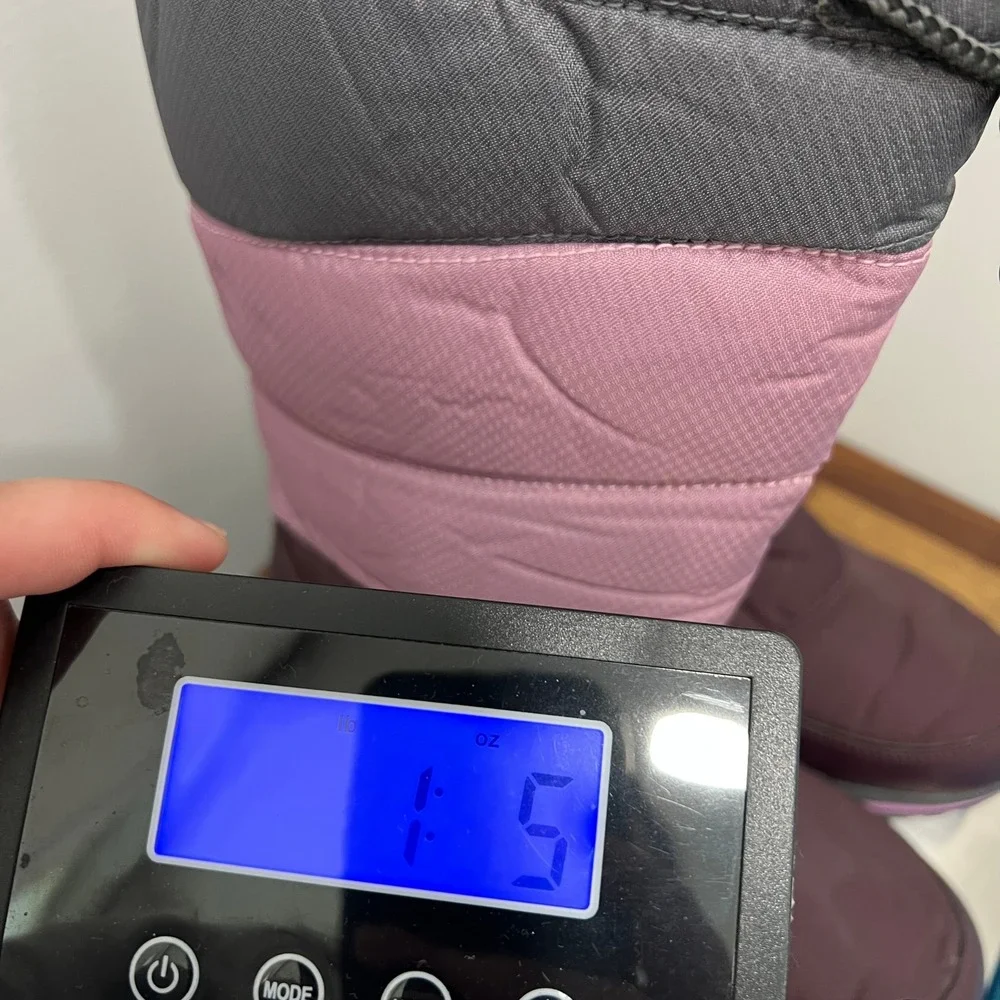 LL Bean Kids‎ Winter Boots 5 Knee High Puffer Purple Color Block Outdoor Snow